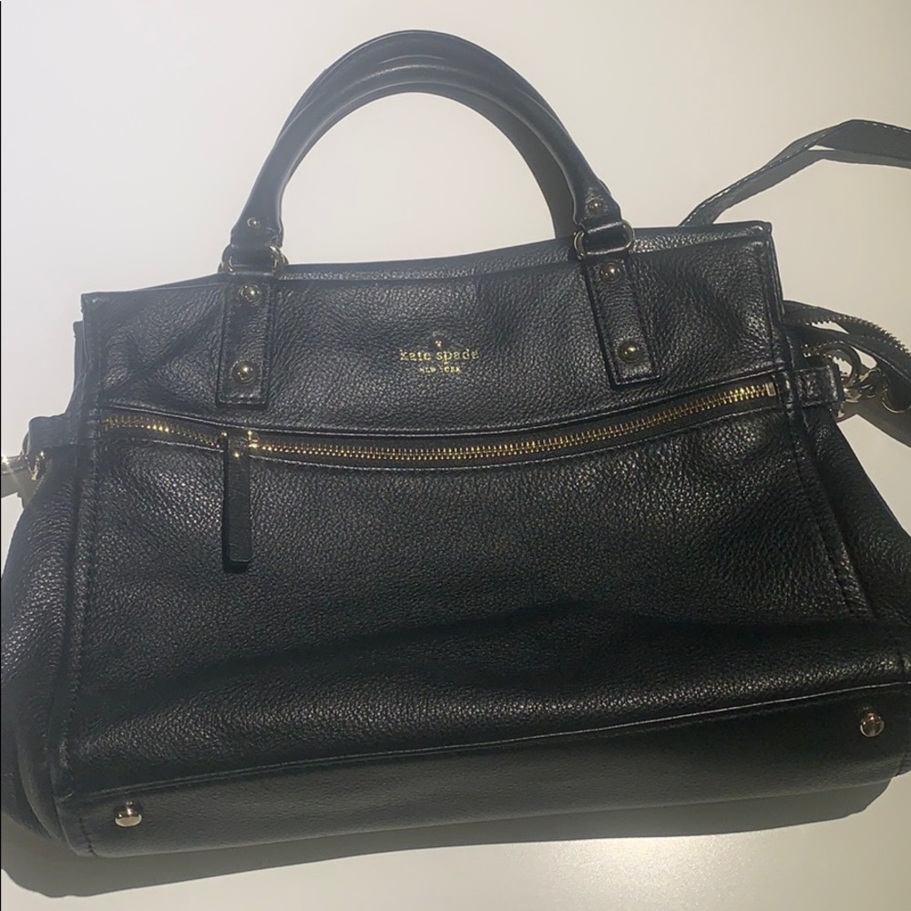 Kate Spade black leather handbag